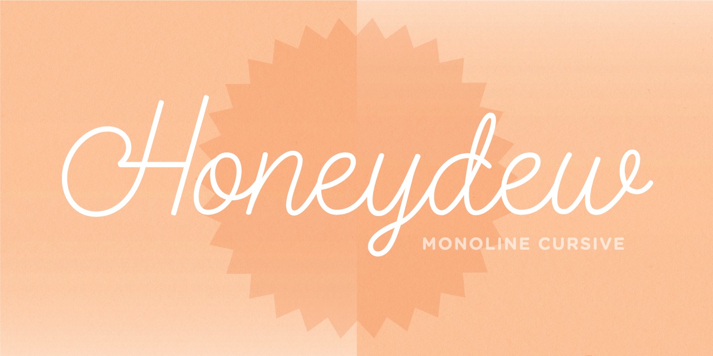 Przykład czcionki Honeydew